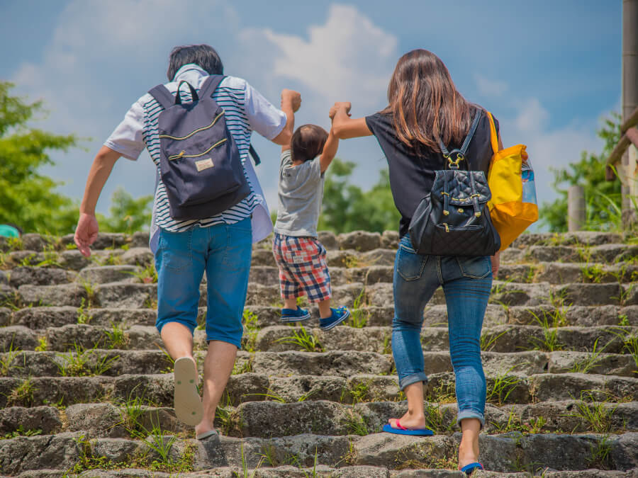 家族3人での旅行